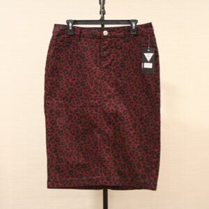 B-Girl Red & Black Cheetah Print Size L